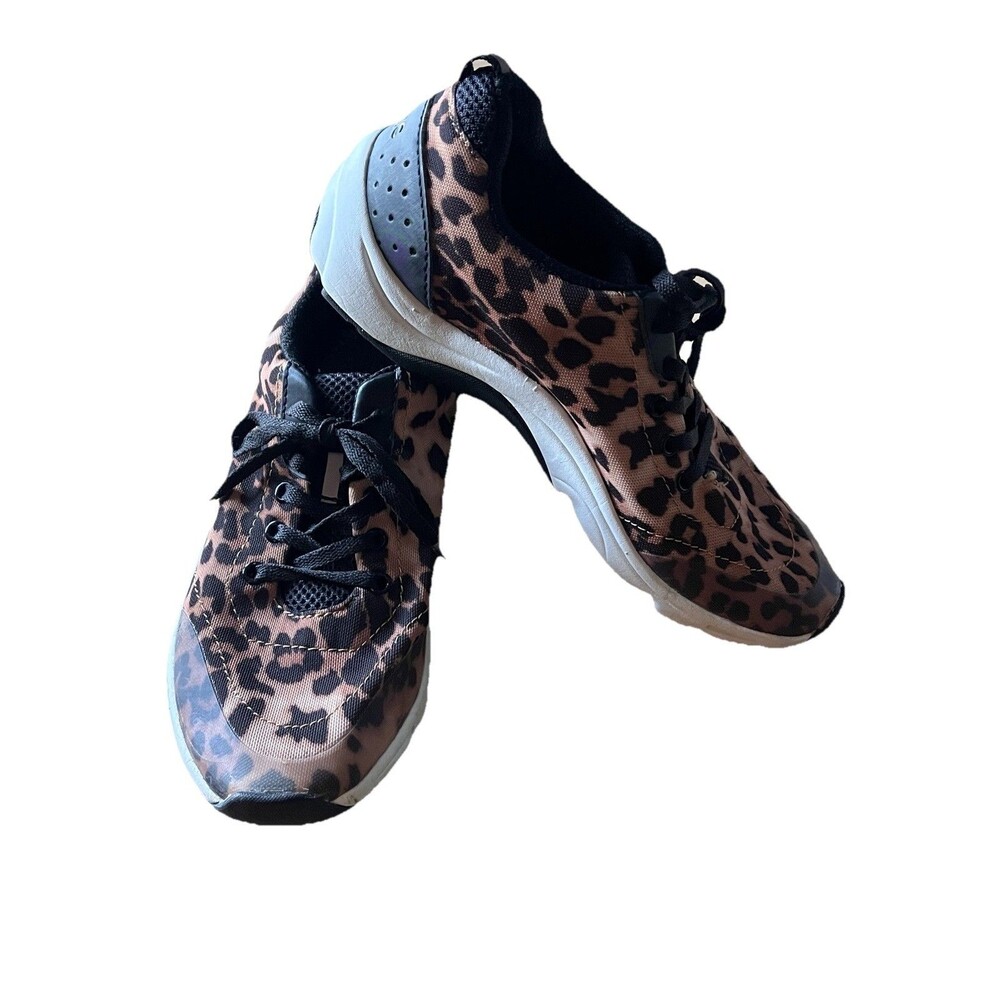 Vionic Womens Tourney Leopard Print Low Top Sneaker Shoes Size 7 US - NO INSOLES